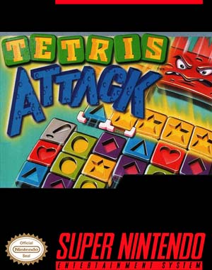 Tetris Attack SNES front cover