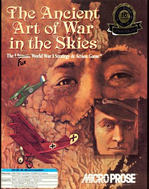 The Ancient Art of War in the Skies DOS front cover