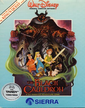 The Black Cauldron DOS front cover