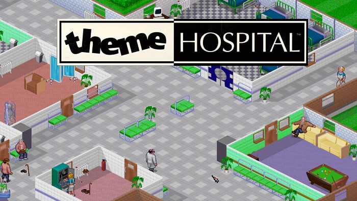 Theme Hospital DOS front cover