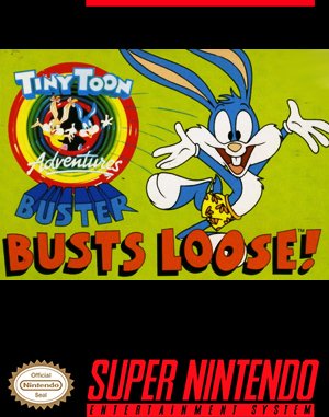 Tiny Toon Adventures: Buster Busts Loose! SNES front cover