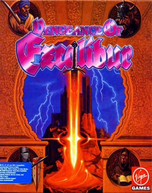 Vengeance of Excalibur DOS front cover