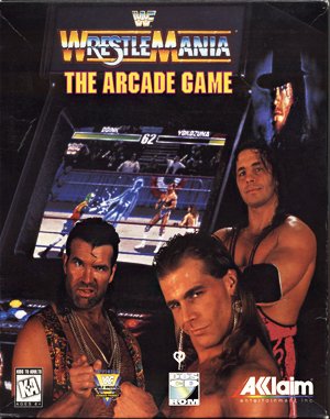 WWF WrestleMania DOS front cover