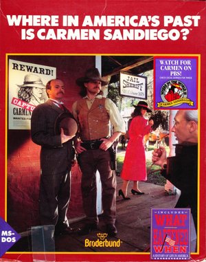 Where in America’s Past is Carmen Sandiego? DOS front cover