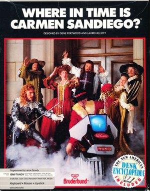 Where in Time is Carmen Sandiego? DOS front cover