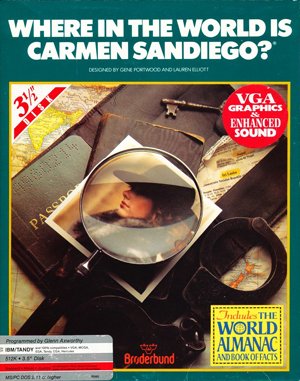 Where in the World is Carmen Sandiego? DOS front cover