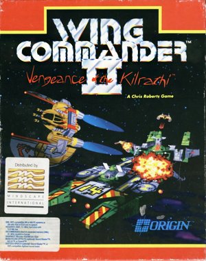 Wing Commander II: Vengeance of the Kilrathi DOS front cover