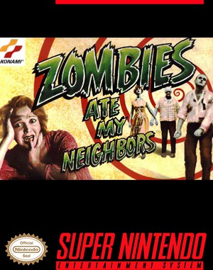 Zombies Ate My Neighbors SNES front cover