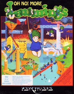 Oh No! More Lemmings DOS front cover