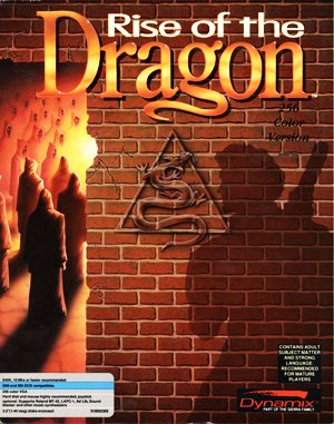 Rise of the Dragon DOS front cover