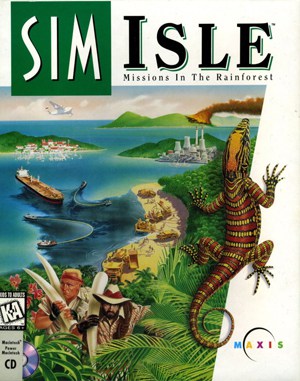 SimIsle: Missions in the Rainforest DOS front cover