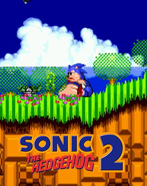 Sonic the Hedgehog 2 XL Sega Genesis front cover