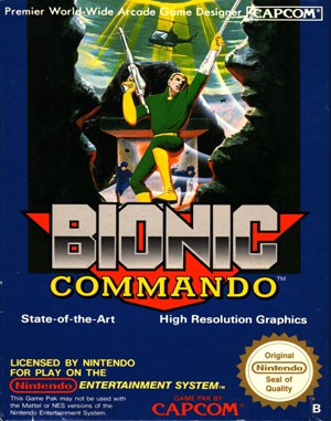 Bionic Commando NES  front cover