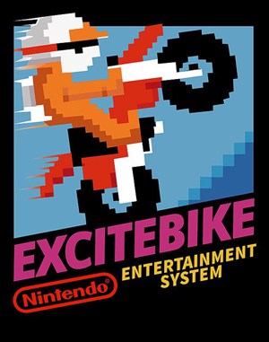 Excitebike NES  front cover