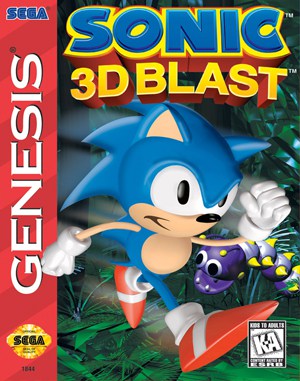 Sonic 3D Blast Sega Genesis front cover