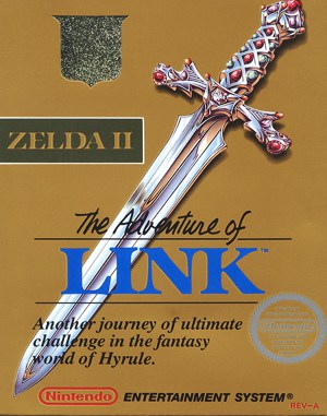 Zelda II: The Adventure of Link NES  front cover