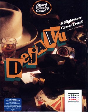 Deja Vu: A Nightmare Comes True!! DOS front cover