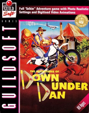 The Adventures of Down Under Dan DOS front cover