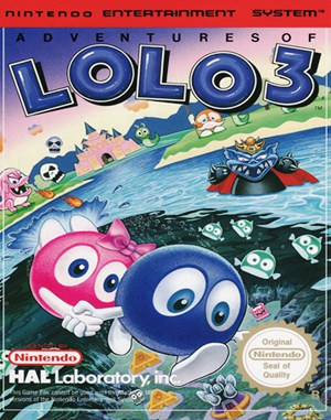 Adventures of Lolo 3 NES  front cover