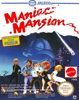 Maniac Mansion NES  front cover