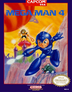 Mega Man 4 NES  front cover