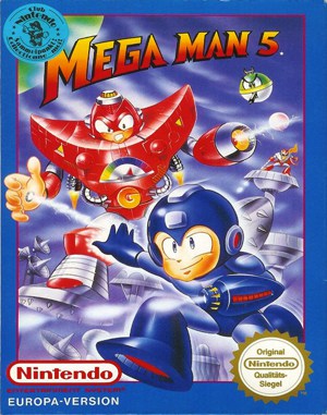 Mega Man 5 NES  front cover