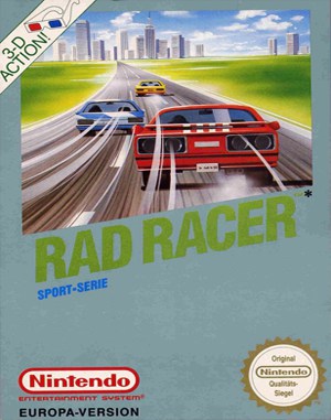 Rad Racer NES  front cover