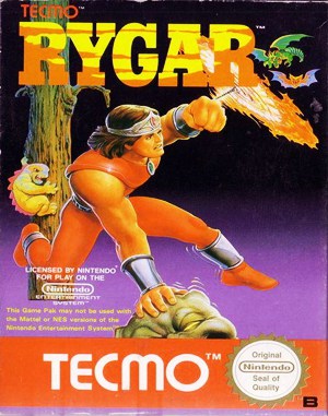 Rygar NES  front cover