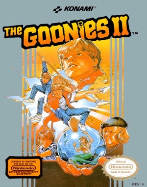 The Goonies II NES  front cover