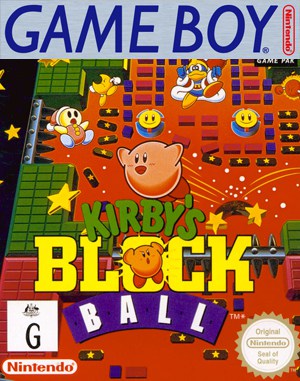 Kirby’s Block Ball Game Boy front cover