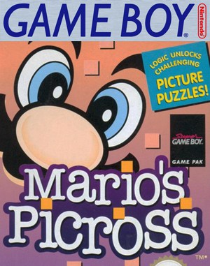 Mario’s Picross Game Boy front cover