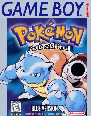 Pokémon Blue Version Game Boy front cover