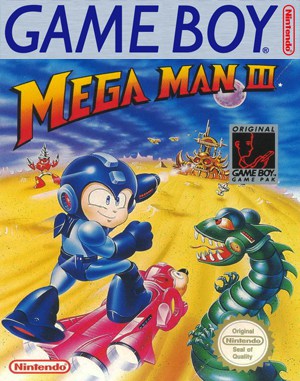 Mega Man III Game Boy front cover