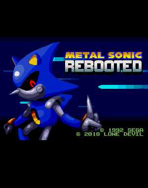 Metal Sonic Rebooted Sega Genesis front cover