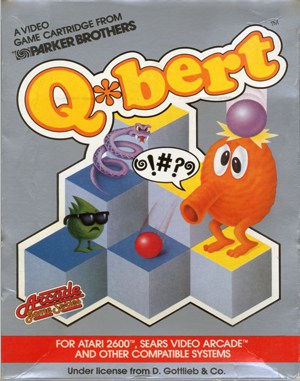 Q*bert Atari-2600 front cover