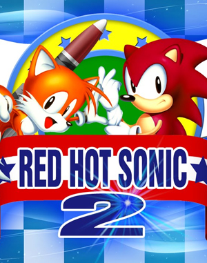 Red Hot Sonic 2 Sega Genesis front cover