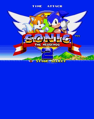 Sonic 2: Time Attack Sega Genesis front cover