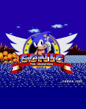 Sonic – Hyper X Sega Genesis front cover
