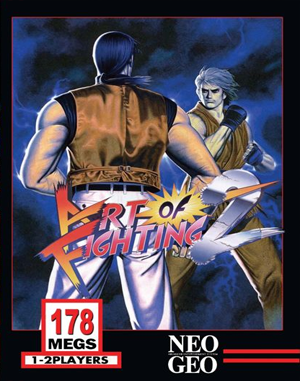 Kunst des Kampfes 2 Neo Geo Titelseite Cover